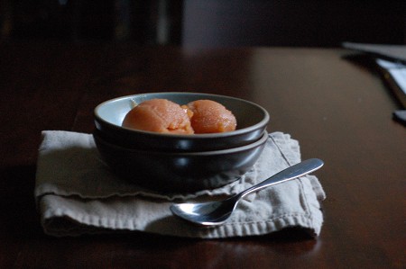 Peach Jasmine Sorbet. From Blossom to Stem | Because Delicious | www.blossomtostem.net