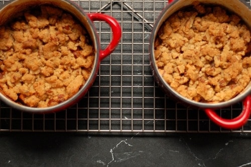 Mini Caramelized Apple Crumbles for Two. From Blossom to Stem | www.blossomtostem.net