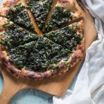 Spicy Garlicky Spinach Pizza from Blossom to Stem | www.blossomtostem.net