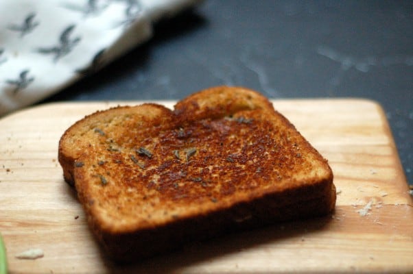 Triple Cream, Cheddar, and Sage Butter Grilled Cheese. Pretty much the best grilled cheese ever. From Blossom To Stem | Because Delicious www.blossomtostem.net