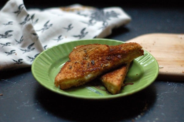 Triple Cream, Cheddar, and Sage Butter Grilled Cheese. Pretty much the best grilled cheese ever. From Blossom To Stem | Because Delicious www.blossomtostem.net