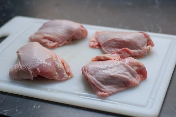 Crispy Mustardy Pan-fried Chicken Thighs. Everything I want in a chicken dinner. From Blossom To Stem | Because Delicious www.blossomtostem.net