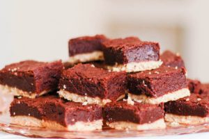 Almond Shortbread Brownies. Rich fudgy brownies on a nutty buttery shortbread crust. From Blossom To Stem | Because Delicious www.blossomtostem.net