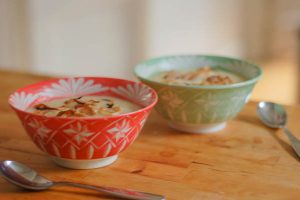 Roasted Cauliflower Soup with Balsamic Glazed Shallots. Gluten free, vegetarian. From Blossom To Stem | Because Delicious www.blossomtostem.net