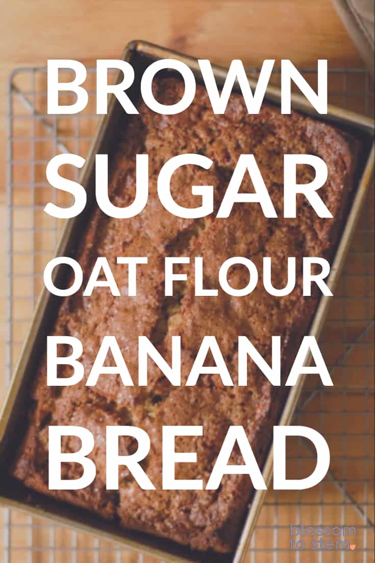 Brown Sugar Oat Flour Banana Bread