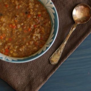 Lentil-Sweet Red Pepper Soup with Cumin and Black Pepper-image