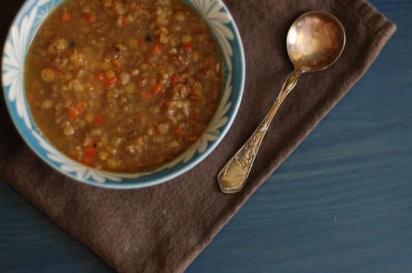 Lentil-Sweet Red Pepper Soup with Cumin and Black Pepper. Not flashy, but delicious. From Blossom To Stem | Because Delicious www.blossomtostem.net