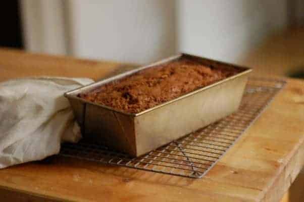 Brown Sugar Oat Flour Banana Walnut Bread