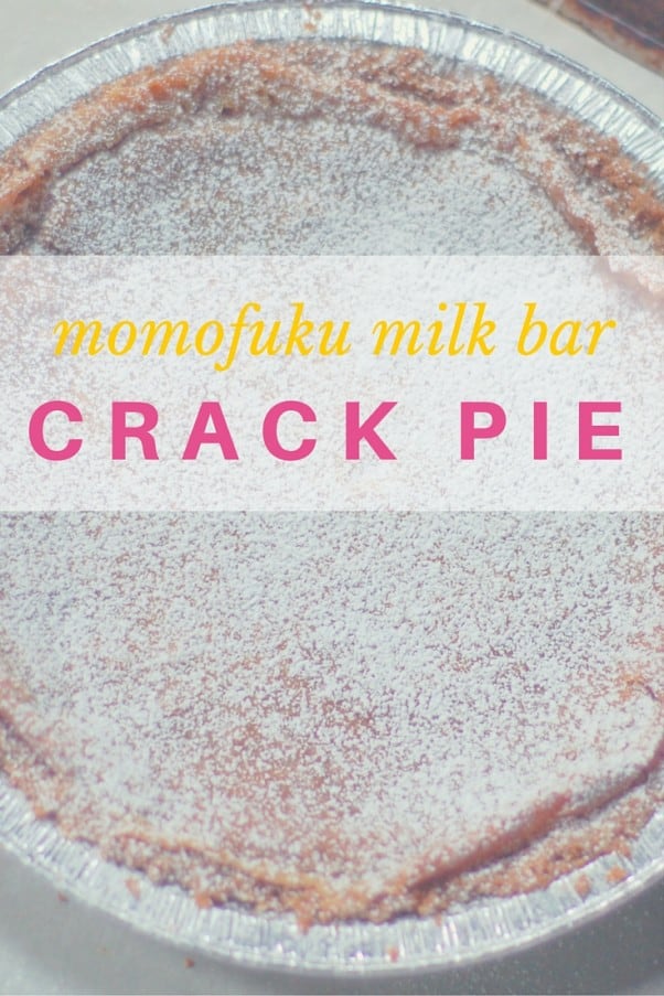 Momofuku Milk Bar Crack Pie. Recipe for Christina Tosi's famous crack pie from Momofuku Milk Bar. Sweet, salty, and delicious.