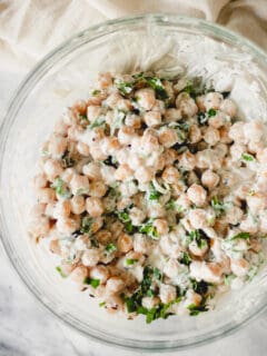 Yogurt Chickpeas with Indian-ish Spices