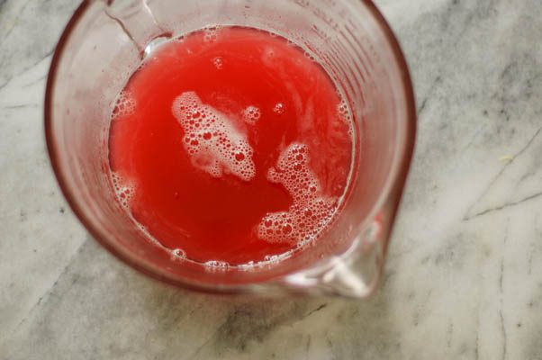 Rhubarb Syrup. Great in homemade soda (and in cocktails). So simple to make. From Blossom to Stem | Because Delicious | www.blossomtostem.net