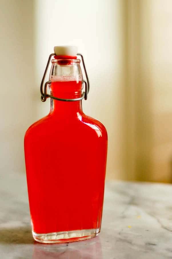 Rhubarb Syrup. Great in homemade soda (and in cocktails). So simple to make. From Blossom to Stem | Because Delicious | www.blossomtostem.net