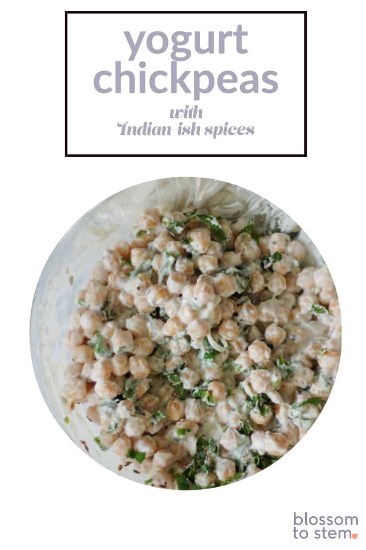 Yogurt Chickpeas with Indian-ish Spices