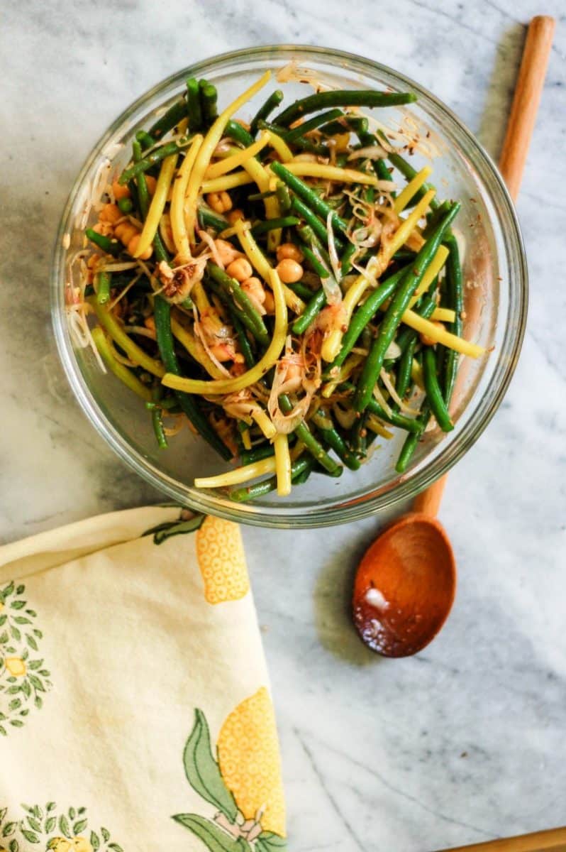 Spicy Summer Bean and Chickpea Salad