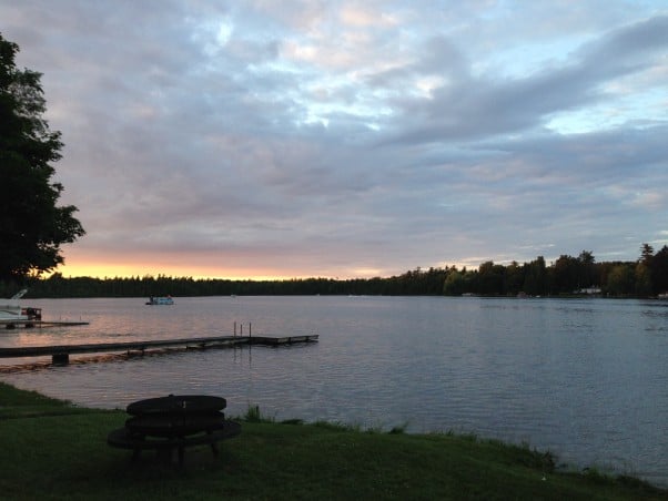 Sunset on Turk Lake From Blossom To Stem | Because Delicious www.blossomtostem.net