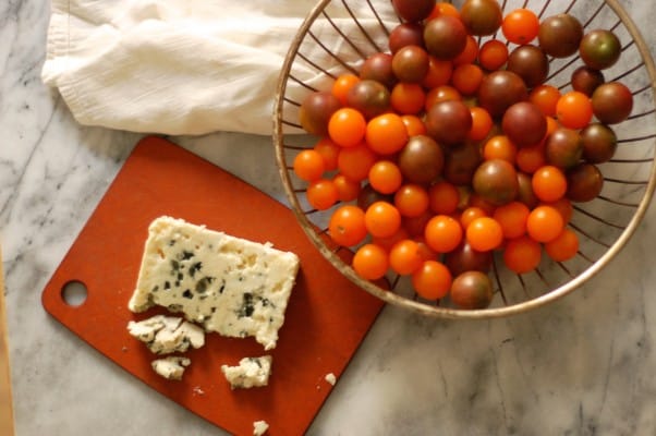 Tomato, Roquefort and Red Onion Salad. A kicky, big-flavored salad to celebrate tomato season. From Blossom to Stem | Because Delicious https://www.blossomtostem.net