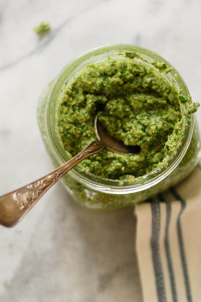 Dill, Parsley, Walnut Pesto