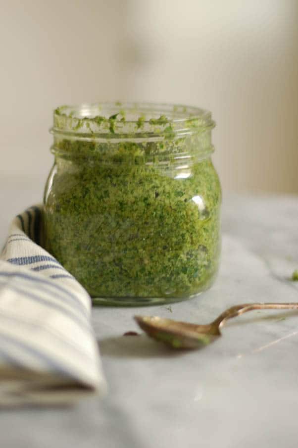 Dill, Parsley and Walnut Pesto Blossom to Stem