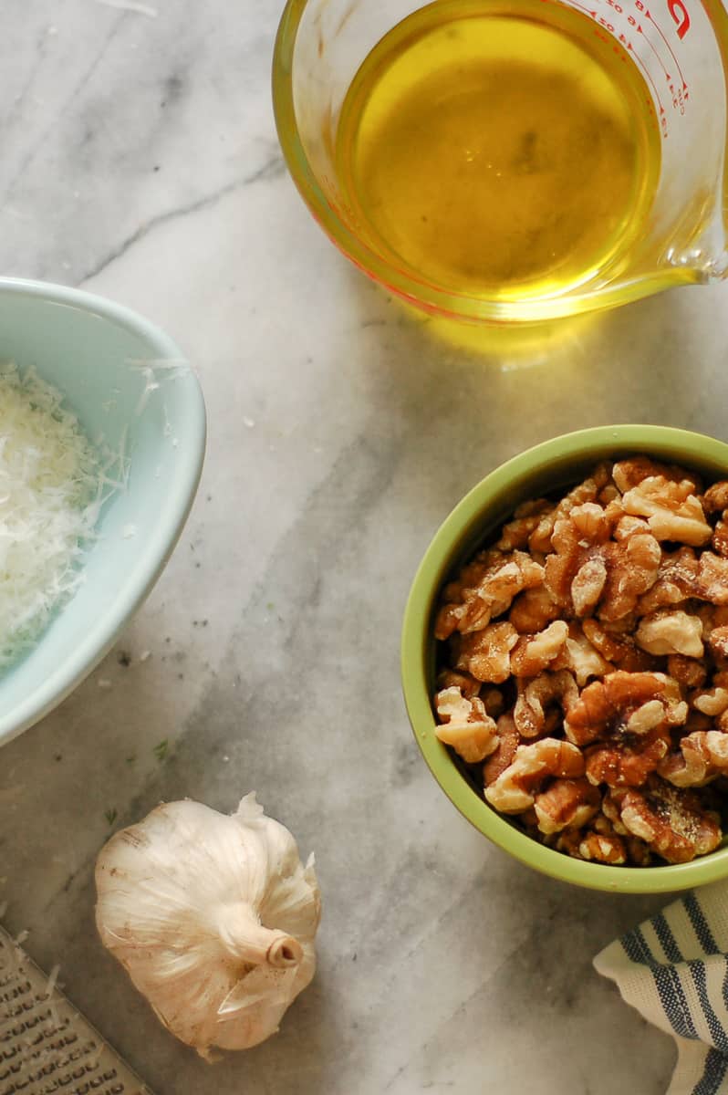 Dill, Parsley and Walnut Pesto Blossom to Stem