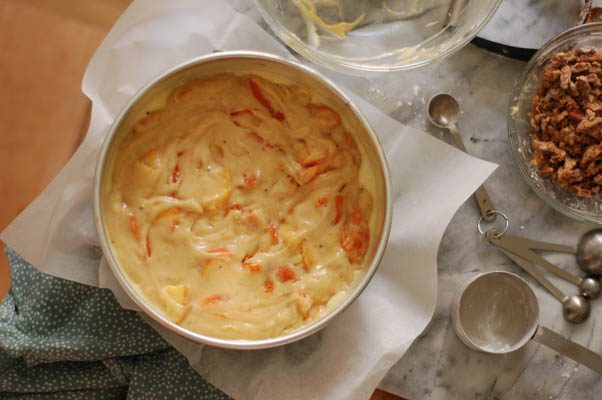 Peach-Apricot Buttermilk Buckle. A homey comforting dessert perfect for low key gatherings. From Blossom to Stem | Because Delicious www.blossomtostem.net