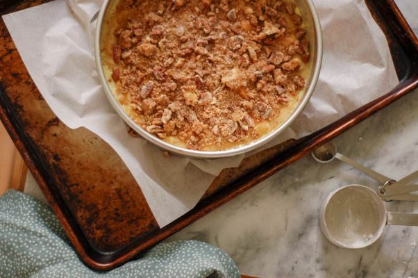 Peach-Apricot Buttermilk Buckle. A homey comforting dessert perfect for low key gatherings. From Blossom to Stem | Because Delicious www.blossomtostem.net