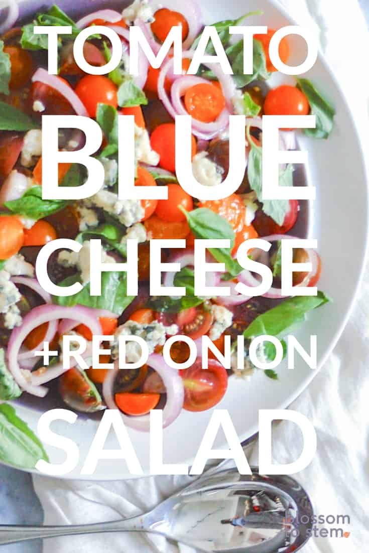 Tomato, Blue Cheese, and Red Onion Salad