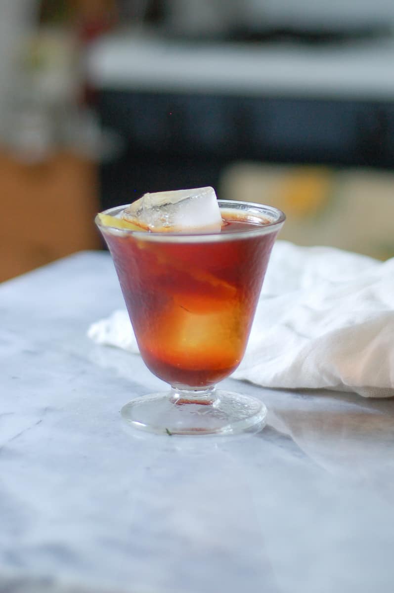 Bitter Giuseppe (Cynar and Sweet Vermouth Cocktail)