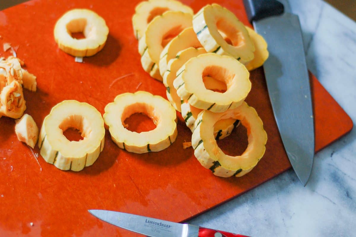 Sliced Delicata Squash