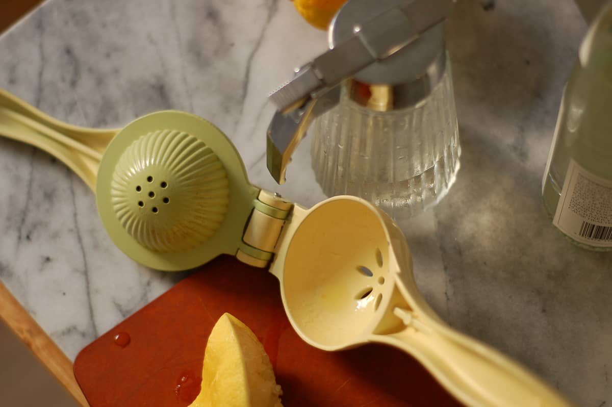 Citrus squeezer and simple syrup