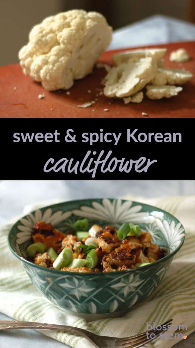 Sweet & Spicy Korean Cauliflower