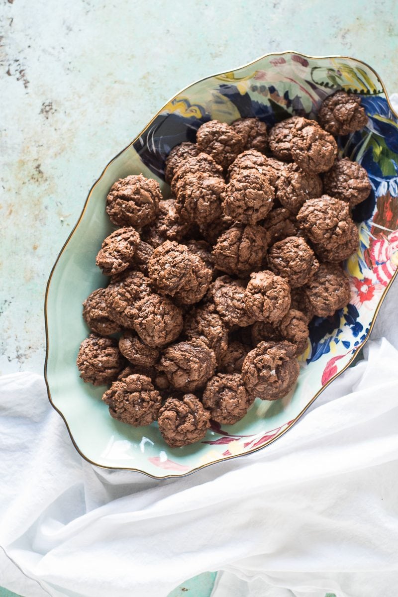 Salted Chocolate Rye Cookies. From Blossom to Stem | www.blossomtostem.net