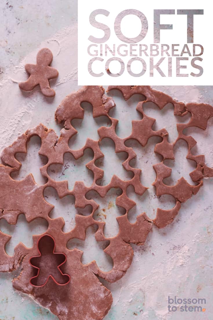 Set of 4 3dRose cst_27912_1 Gingerbread Man Cookies-Soft Coasters 