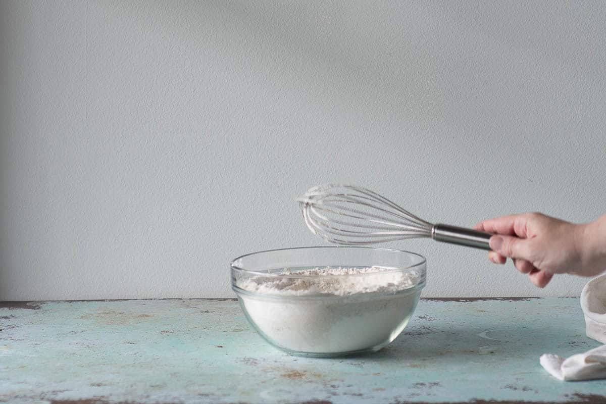 Flour in a bowl