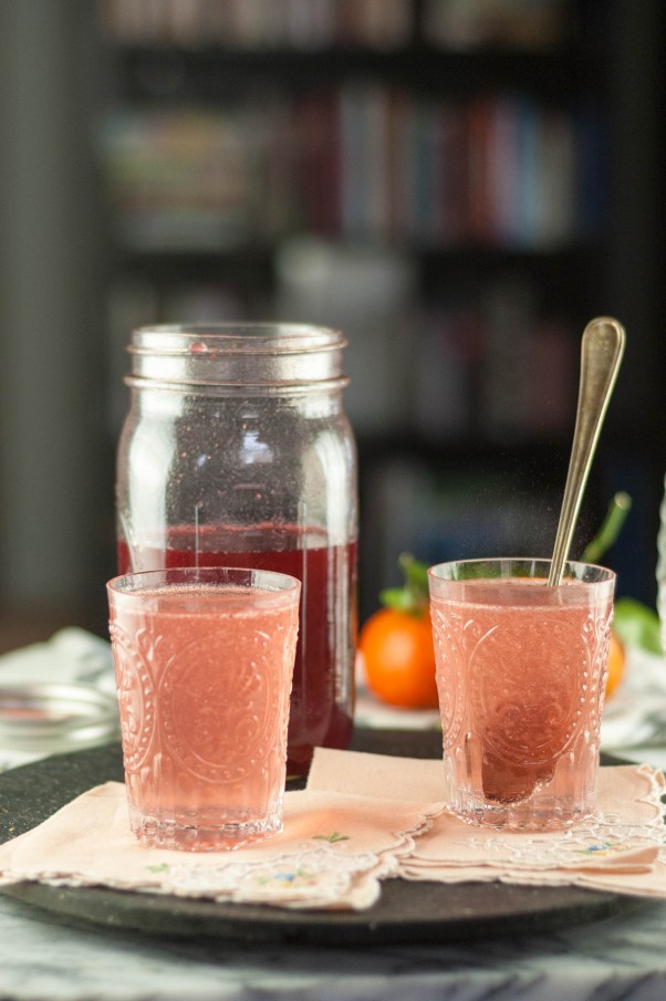 Blackberry-Raspberry Shrub. A drinking vinegar for fans of sour. Perfect for a grown-up nonalcoholic drink in soda or in a cocktail. From Blossom to Stem | Because Delicious www.blossomtostem.net