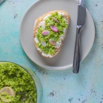 Crushed Peas with Mint and Olive OIl. A fresh five-minute spread that's lovely on toast, crackers, pita chips. Vegan, gluten free, vegetarian, dairy free.