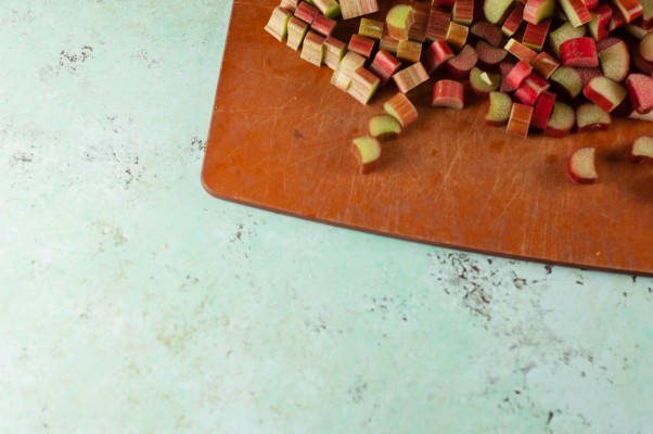 Pickled rhubarb. A savory spin on rhubarb and a simple way to brighten a salad. From Blossom to Stem | Because Delicious www.blossomtostem.net