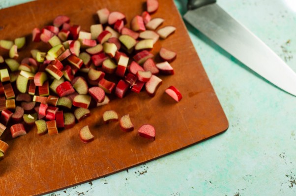 Pickled rhubarb. A savory spin on rhubarb and a simple way to brighten a salad. From Blossom to Stem | Because Delicious www.blossomtostem.net