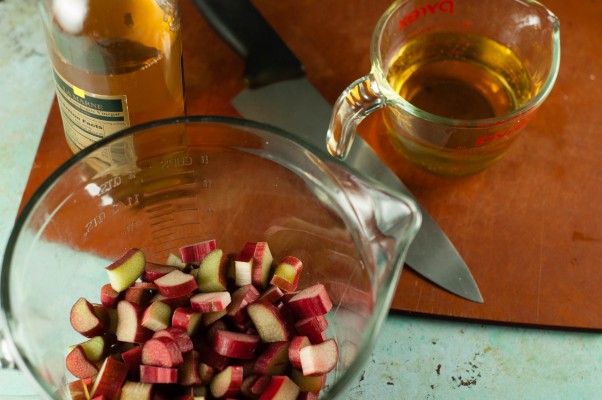 Pickled rhubarb. A savory spin on rhubarb and a simple way to brighten a salad. From Blossom to Stem | Because Delicious www.blossomtostem.net