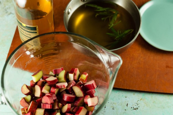 Pickled rhubarb. A savory spin on rhubarb and a simple way to brighten a salad. From Blossom to Stem | Because Delicious www.blossomtostem.net