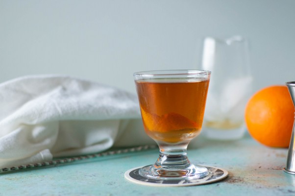 The Brooklyn Cocktail. A less-sweet variation of the Manhattan with rye whiskey, dry vermouth, Ramazotti amaro, maraschino liqueur and orange bitters. One of my favorite cocktails ever. www.blossomtostem.net