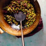 Send-the-rice-down celery and ground beef stir fry