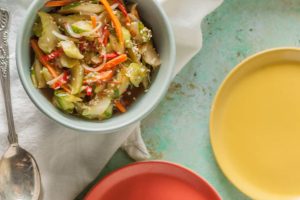 Cucumber Kimchi. Cold, crunchy, funky delicious. A fresher, quicker kimchi than the more famous cabbage version. Gluten free, dairy free. From Blossom to Stem | www.blossomtostem.net