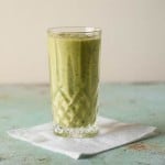 Pineapple Mango Ginger Green Smoothie. A bright green kale smoothie with tropical fruit, ginger, probiotics from kefir. A perfect way to start the day. From Blossom to Stem | Because Delicious | www.blossomtostem.net