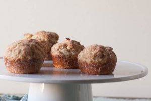 Cinnamon Sugar Oat Muffins. Nutmeg-kissed oat flour muffins rolled in cinnamon and sugar. Like donuts, without the frying hassle. So good. Gluten free. From Blossom to Stem | Because Delicious | www.blossomtostem.net