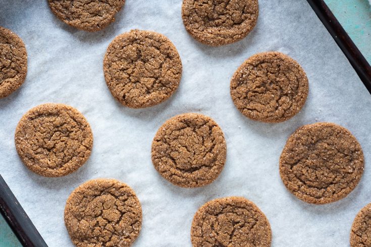 Chewy Citrus Molasses Spice Cookies