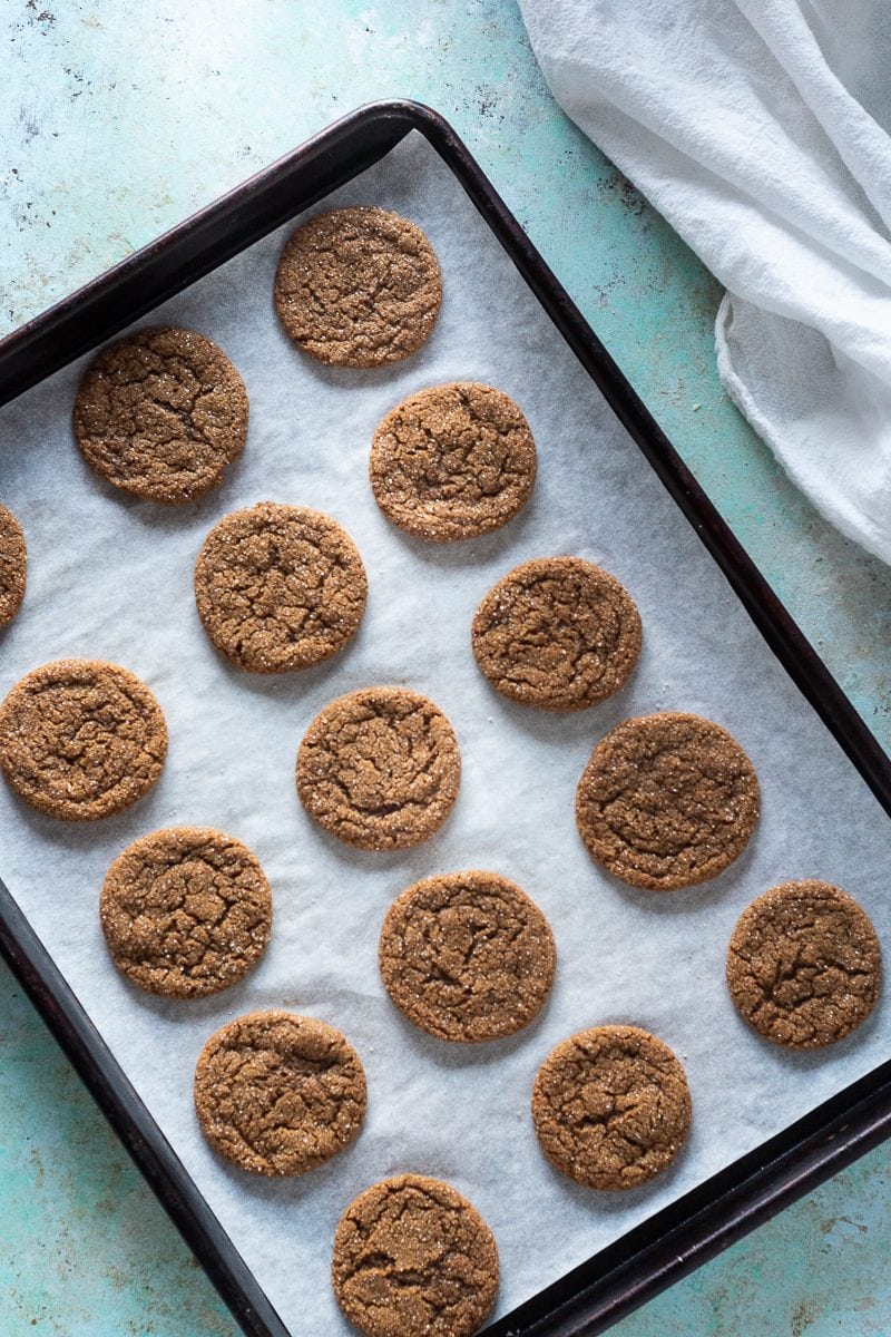 Chewy Citrus Molasses Spice Cookies