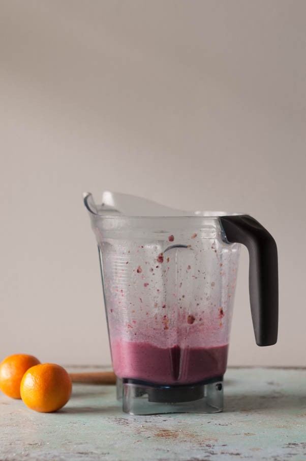 Cranberry Clementine Smoothie. A creamy