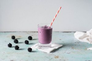 Blackberry Milkshakes. Rich, creamy milkshakes with bright blackberry flavor and a deep purple color. The easiest two-ingredient dessert ever. From Blossom to Stem | Because Delicious | www.blossomtostem.net