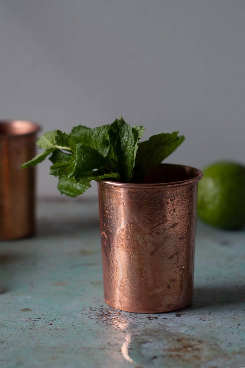 Close Up of Mezcal Mule