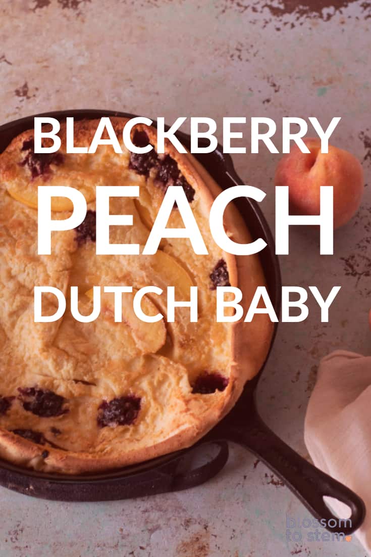 Blackberry Peach Dutch Baby